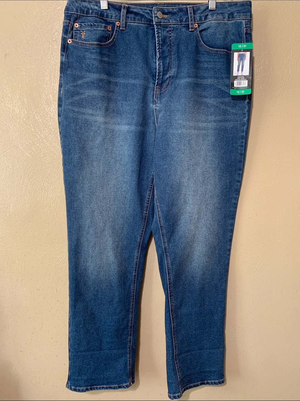Frye size 12 Straight Leg Jeans in Dark Blue Wash NWT